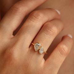 Nangi fine jewelry - white ring in gold