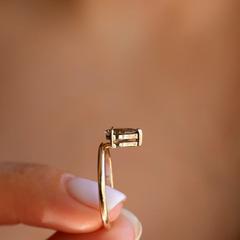 Nangi fine jewelry - brown tourmaline ring in yellow gold