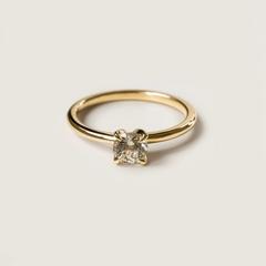 Nangi fine jewelry - champagne sapphire ring in yellow gold