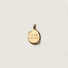 Nangi fine jewelry - white lab-grown diamond pendant in gold