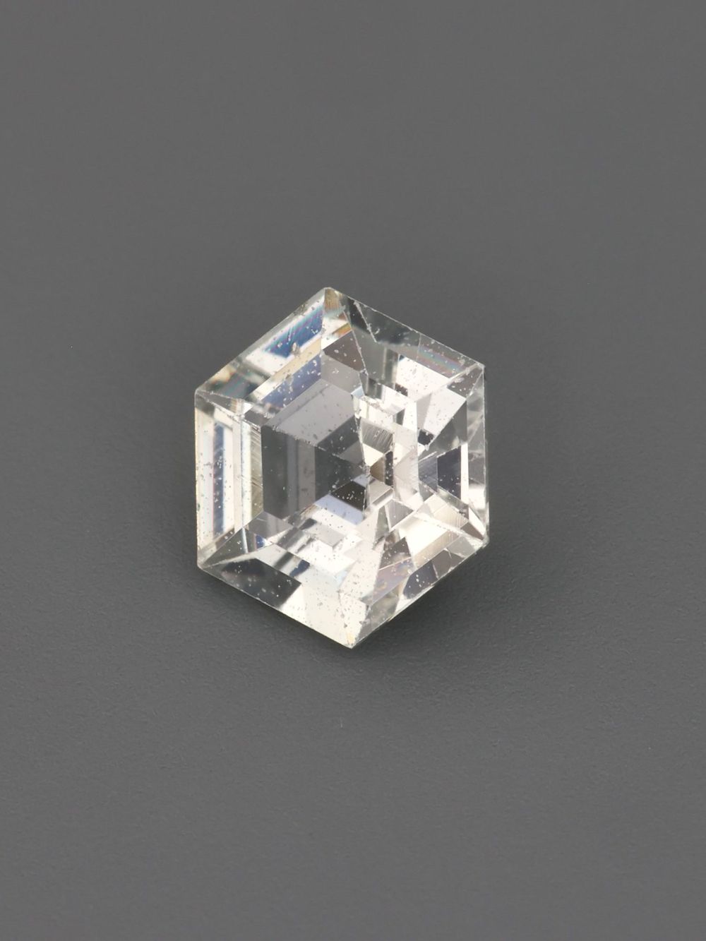 Snowflake Sapphire — 0.77 ct Hexagon Cut