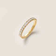 Nangi fine jewelry - white lab-grown diamond ring in gold