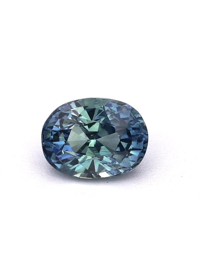Nangi fine jewelry - teal / Peacock sapphire gemstone in gold