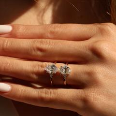 Nangi fine jewelry - white lab-grown diamond ring in gold