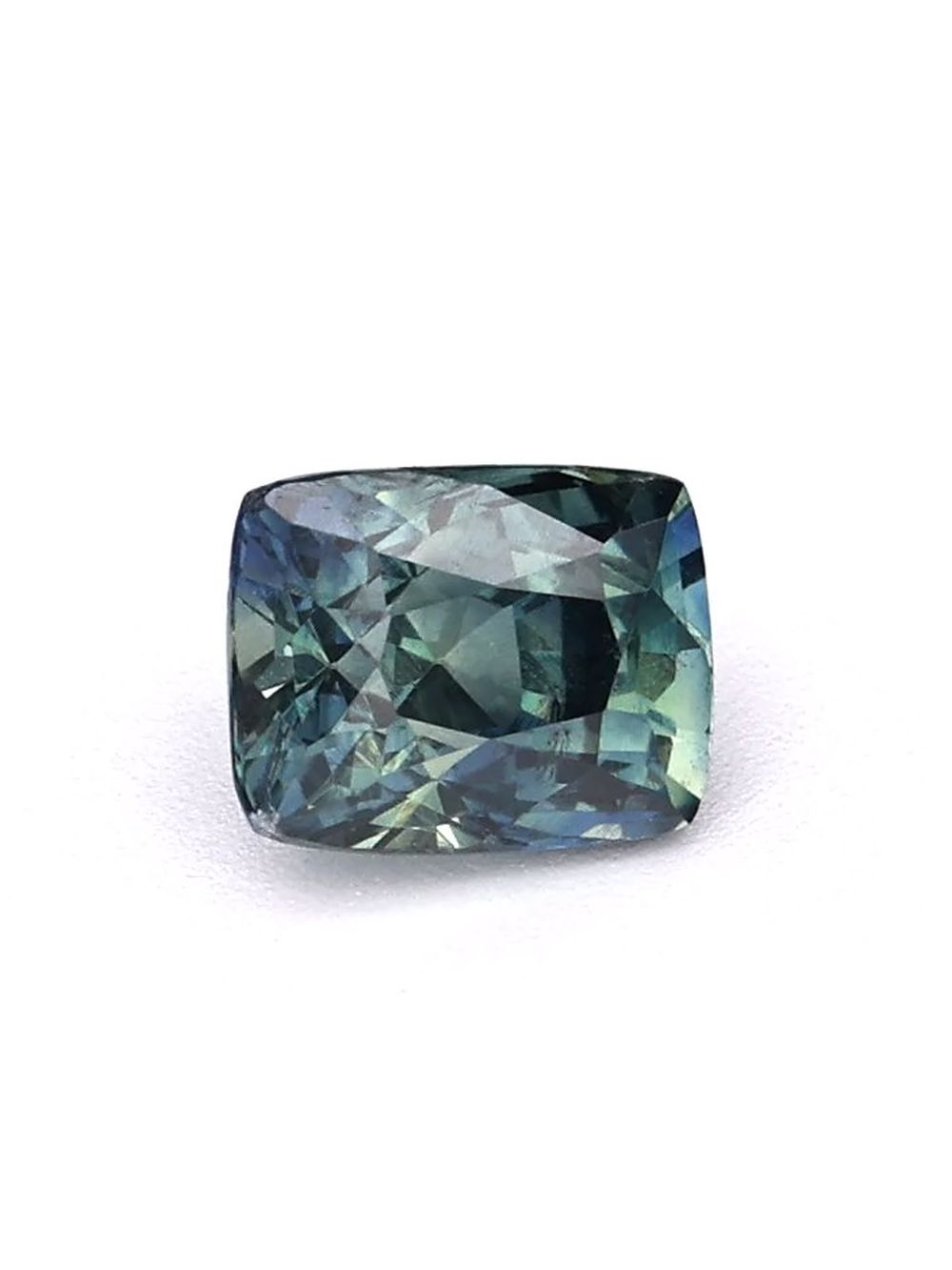1.03 ct Teal, Cushion Cut Sapphire