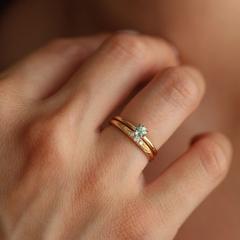 Nangi fine jewelry - green ring in gold