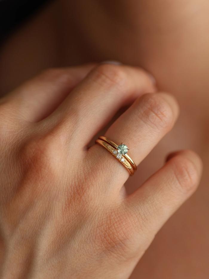 Nangi fine jewelry - green ring in gold