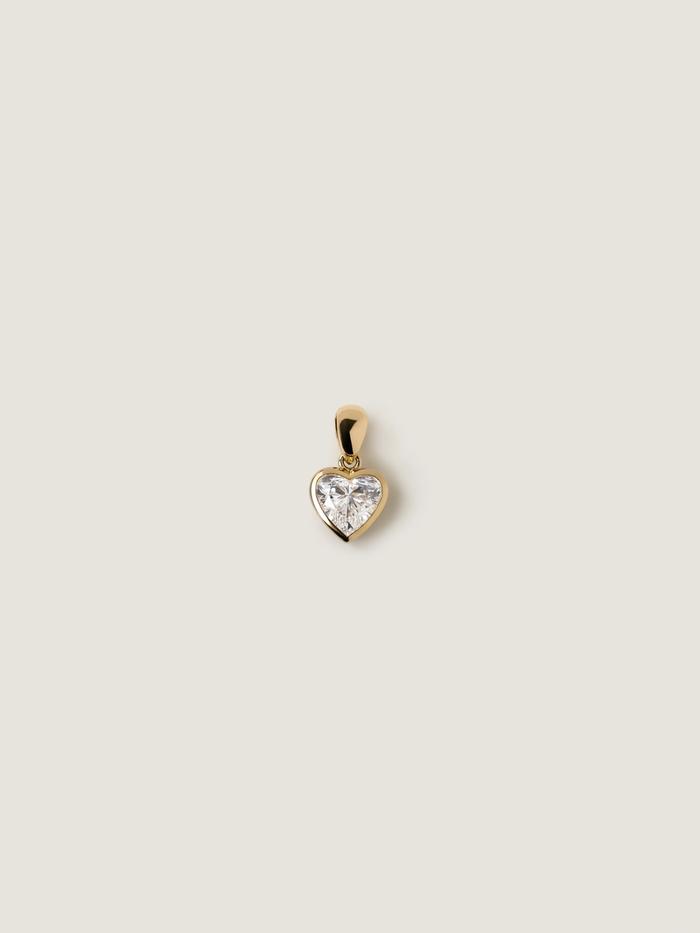 Nangi fine jewelry - white lab-grown diamond pendant in gold