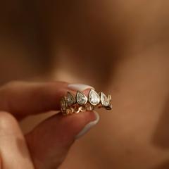 Nangi fine jewelry - white ring in gold