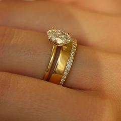 Nangi fine jewelry - lab-grown diamond ring in gold