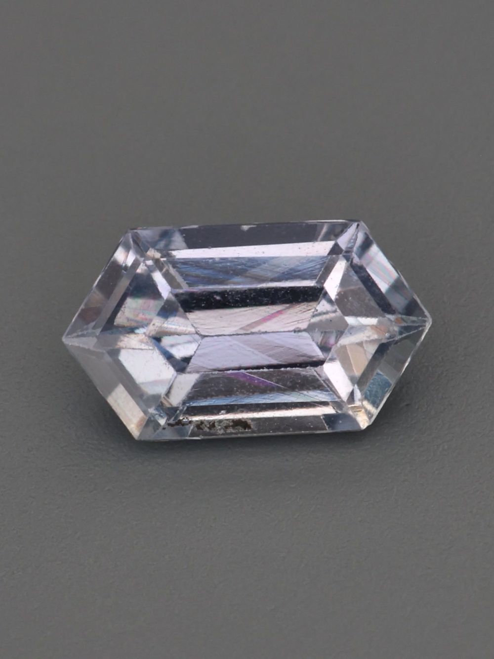 Lavender Meadow Sapphire — 0.49 ct Elongated Hexagon Cut