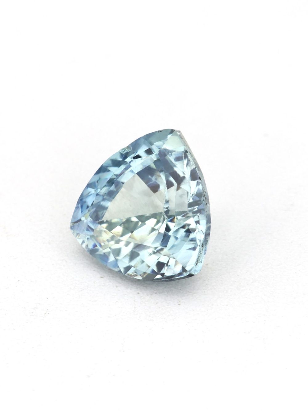 Blue Waterlily Sapphire — 0.48 ct Trillion Cut