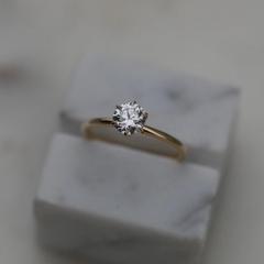 Nangi fine jewelry - white ring in gold