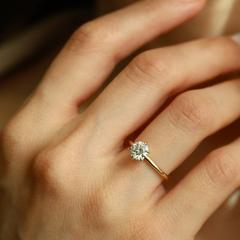 Nangi fine jewelry - white ring in gold