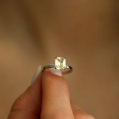 Nangi fine jewelry - yellow ring in white gold