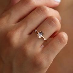 Nangi fine jewelry - champagne ring in yellow gold