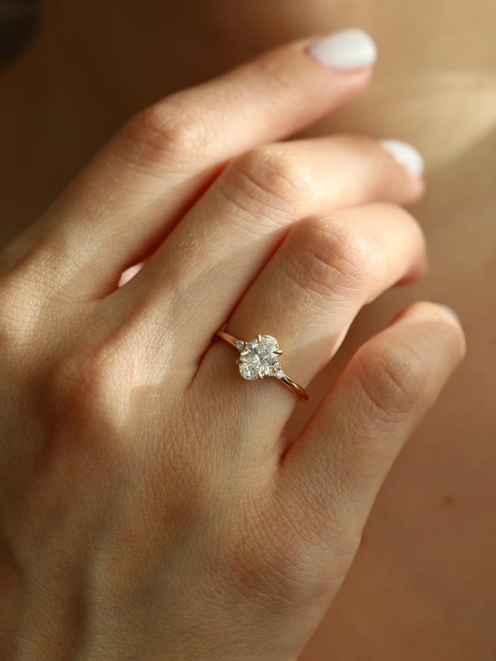 Nangi fine jewelry - lab grown diamond ring in gold