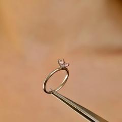 Nangi fine jewelry - pink tourmaline ring in white gold