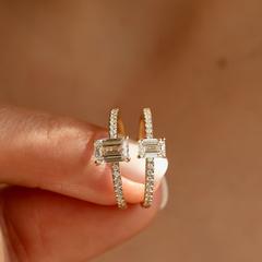 Nangi fine jewelry - white lab-grown diamond ring in gold