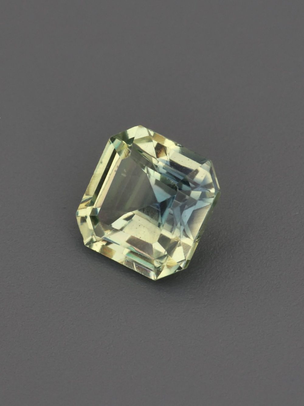 Celestial Moss Sapphire — 0.39 ct Asscher Cut