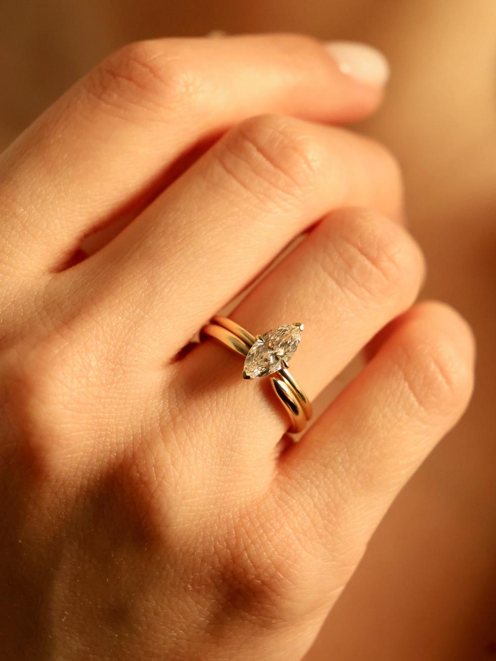 Snake Tail Gold Ring