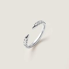 Nangi fine jewelry - white lab-grown diamond ring in gold