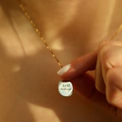 Nangi fine jewelry - white lab-grown diamond pendant in gold