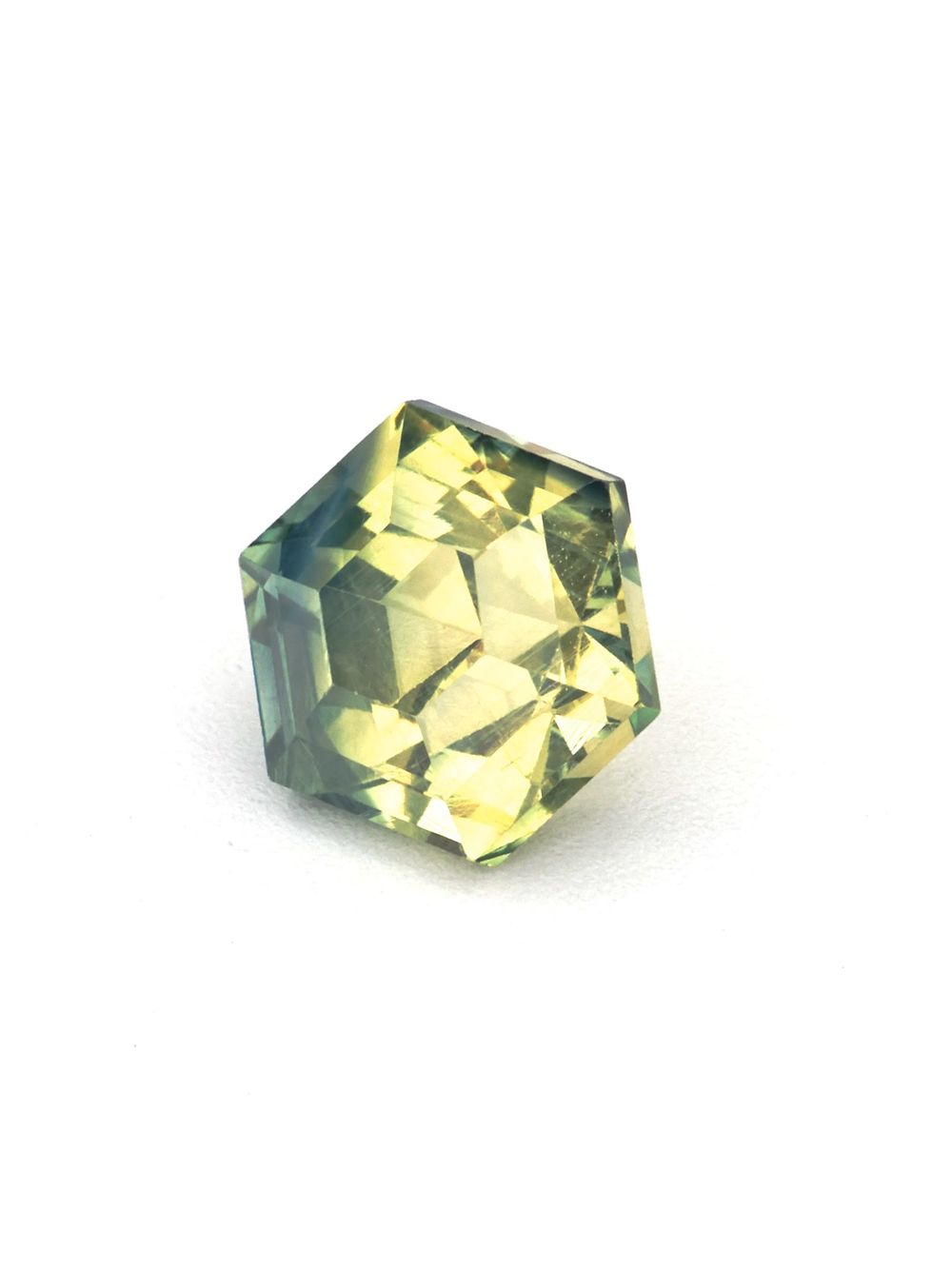 Willow Gold Sapphire — 0.82 ct Hexagon Cut