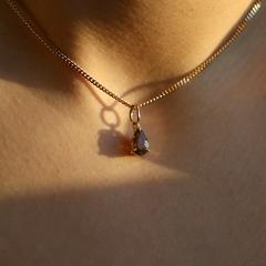 Nangi fine jewelry - brown tourmaline pendant in yellow gold