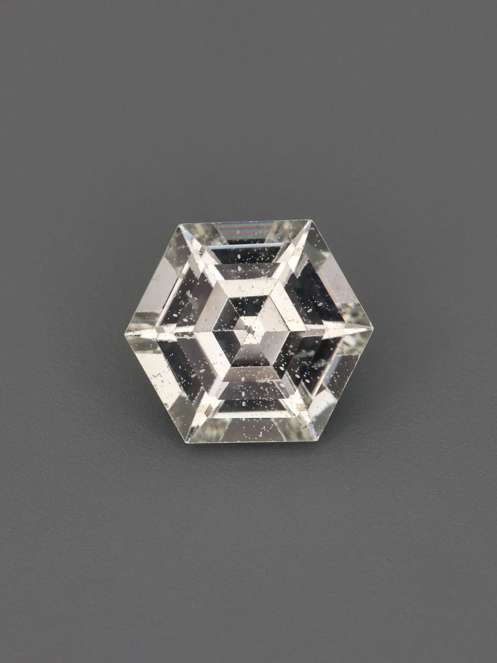 Snowflake Sapphire — 0.77 ct Hexagon Cut