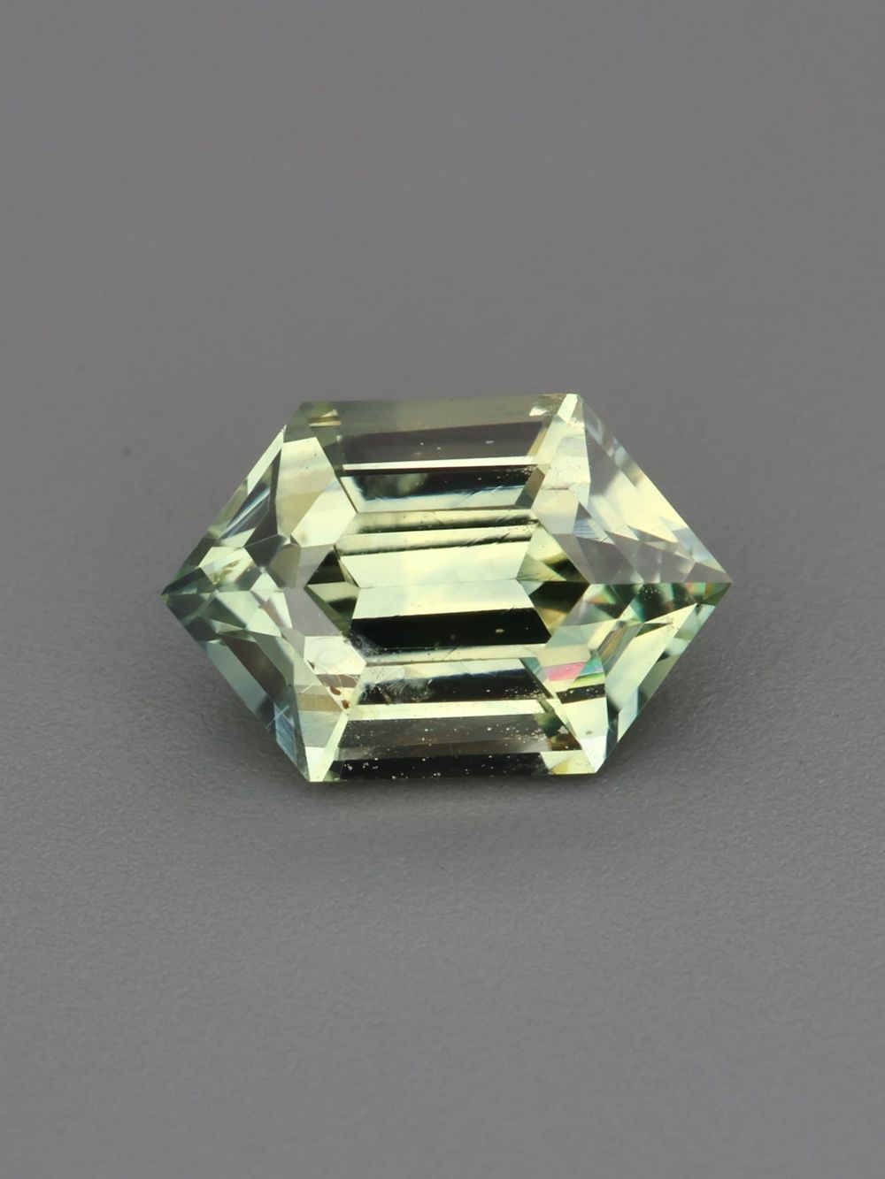 Ceylon Leaf Sapphire — 0.74 ct Hexagon Cut