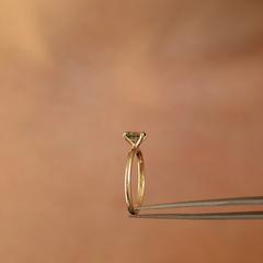 Nangi fine jewelry - brown tourmaline ring in yellow gold