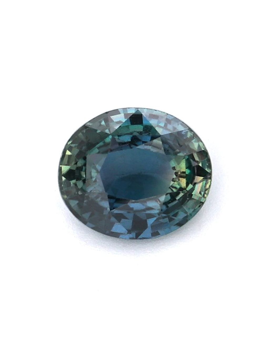 1.25 ct Blue/Green Parti, Oval Sapphire