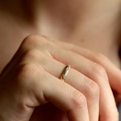 Nangi fine jewelry - lab-grown diamond ring in gold