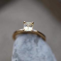 Nangi fine jewelry - yellow sapphire ring in yellow gold