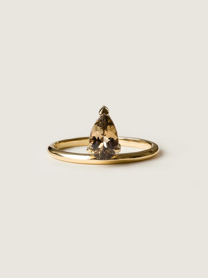 Nangi fine jewelry - champagne ring in yellow gold