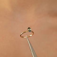 Nangi fine jewelry - brown tourmaline ring in yellow gold