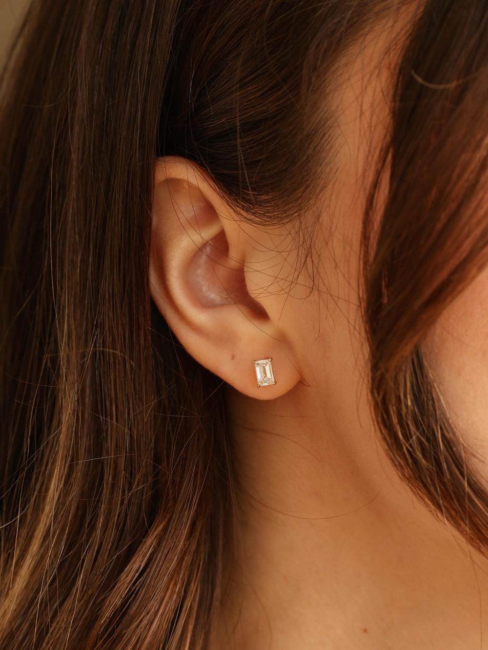 Emerald Swan Earrings