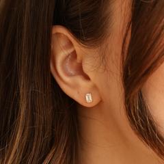 Nangi fine jewelry - white earring in gold