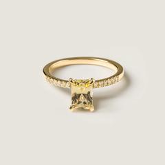 Nangi fine jewelry - yellow sapphire ring in yellow gold