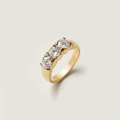 Nangi fine jewelry - white lab-grown diamond ring in gold