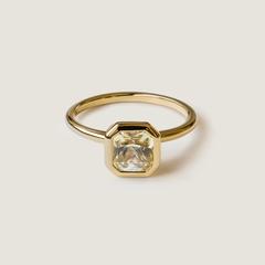 Nangi fine jewelry - yellow sapphire ring in yellow gold