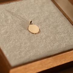 Nangi fine jewelry - white lab-grown diamond pendant in gold