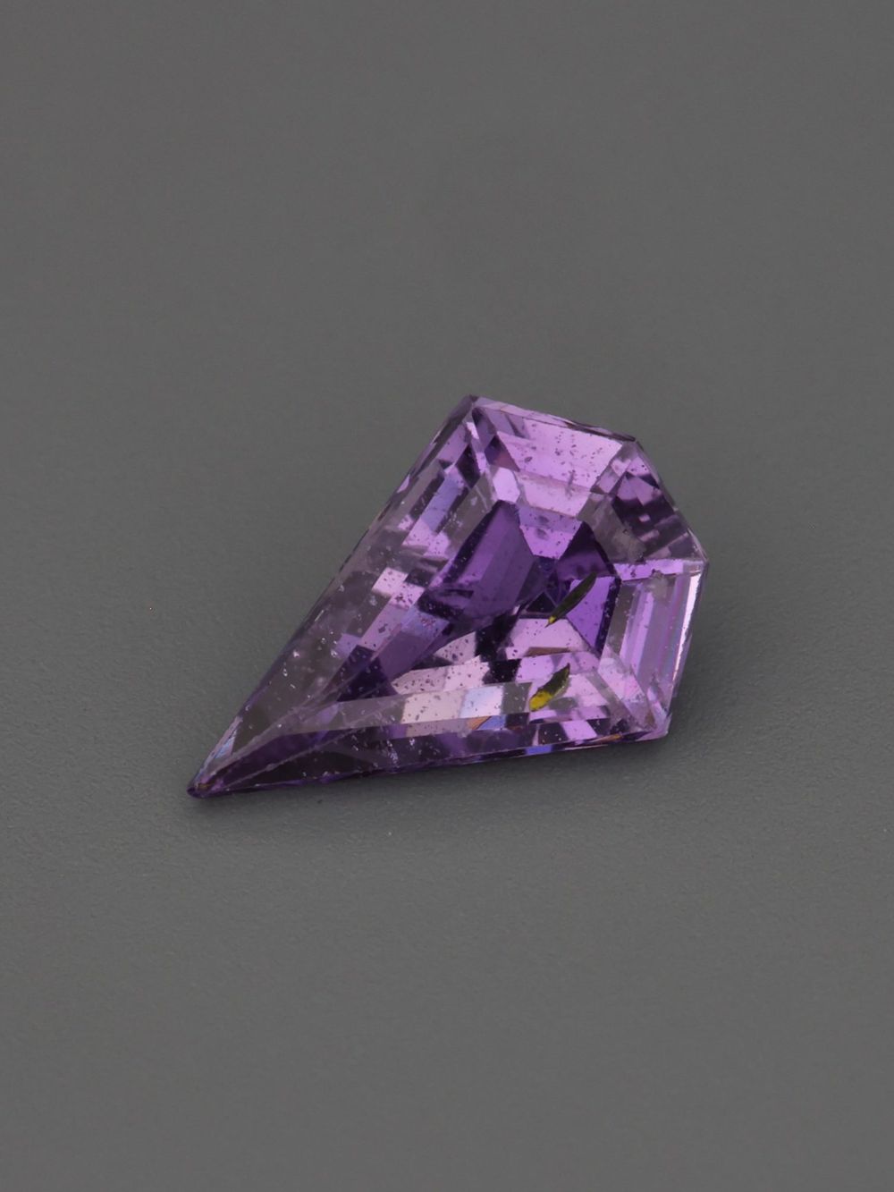Royal Orchid Sapphire — 0.70 ct Shield Cut