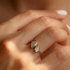 Nangi fine jewelry - white ring in gold