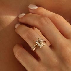 Nangi fine jewelry - yellow iolite ring in yellow gold