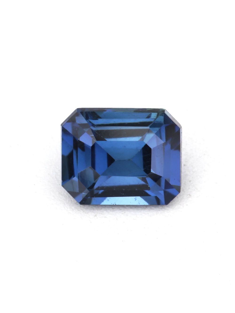 Royal Midnight Sapphire — 0.28 ct Asscher Cut
