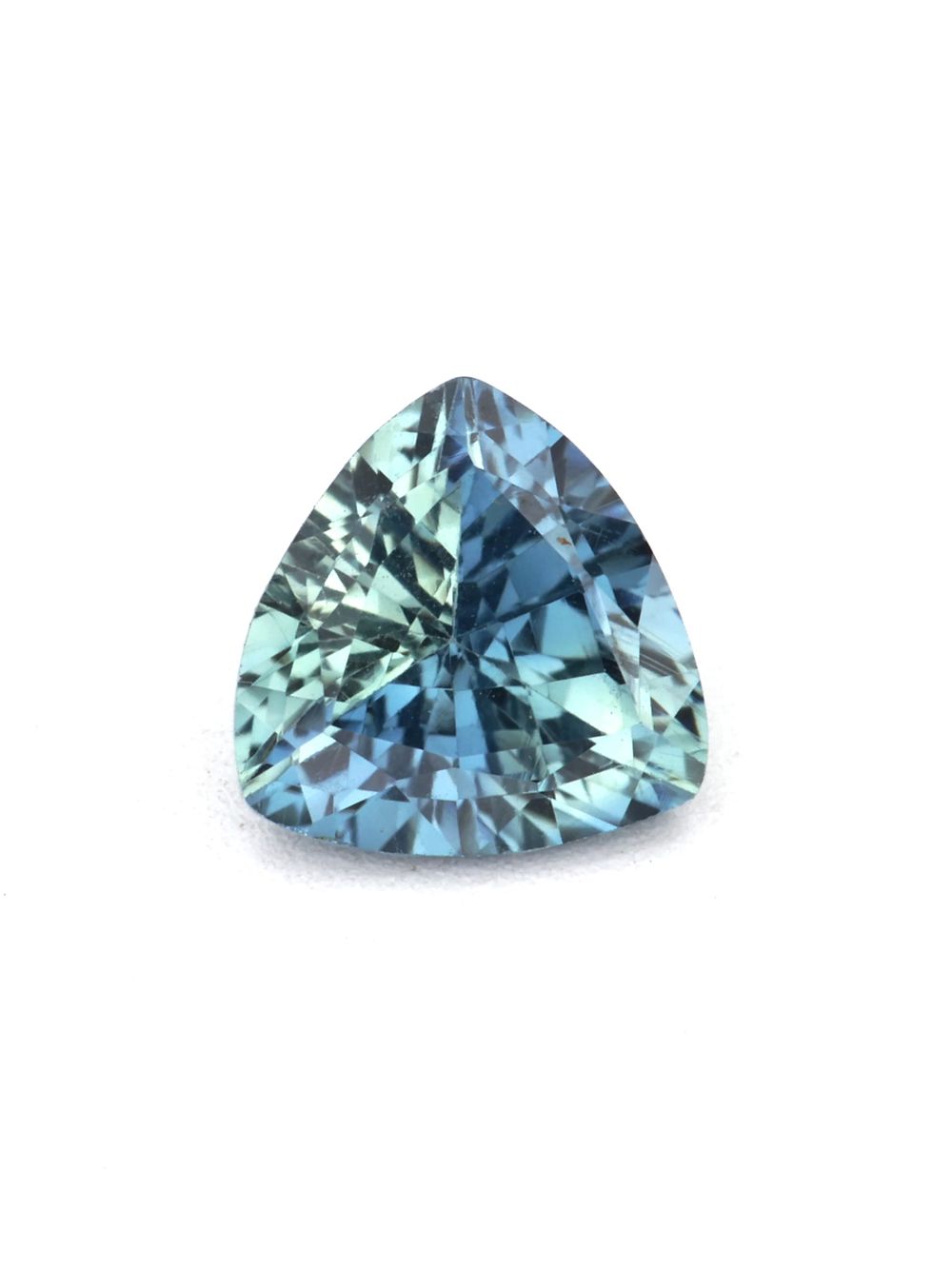 Tropical Ocean Sapphire — 0.46 ct Trillion Cut