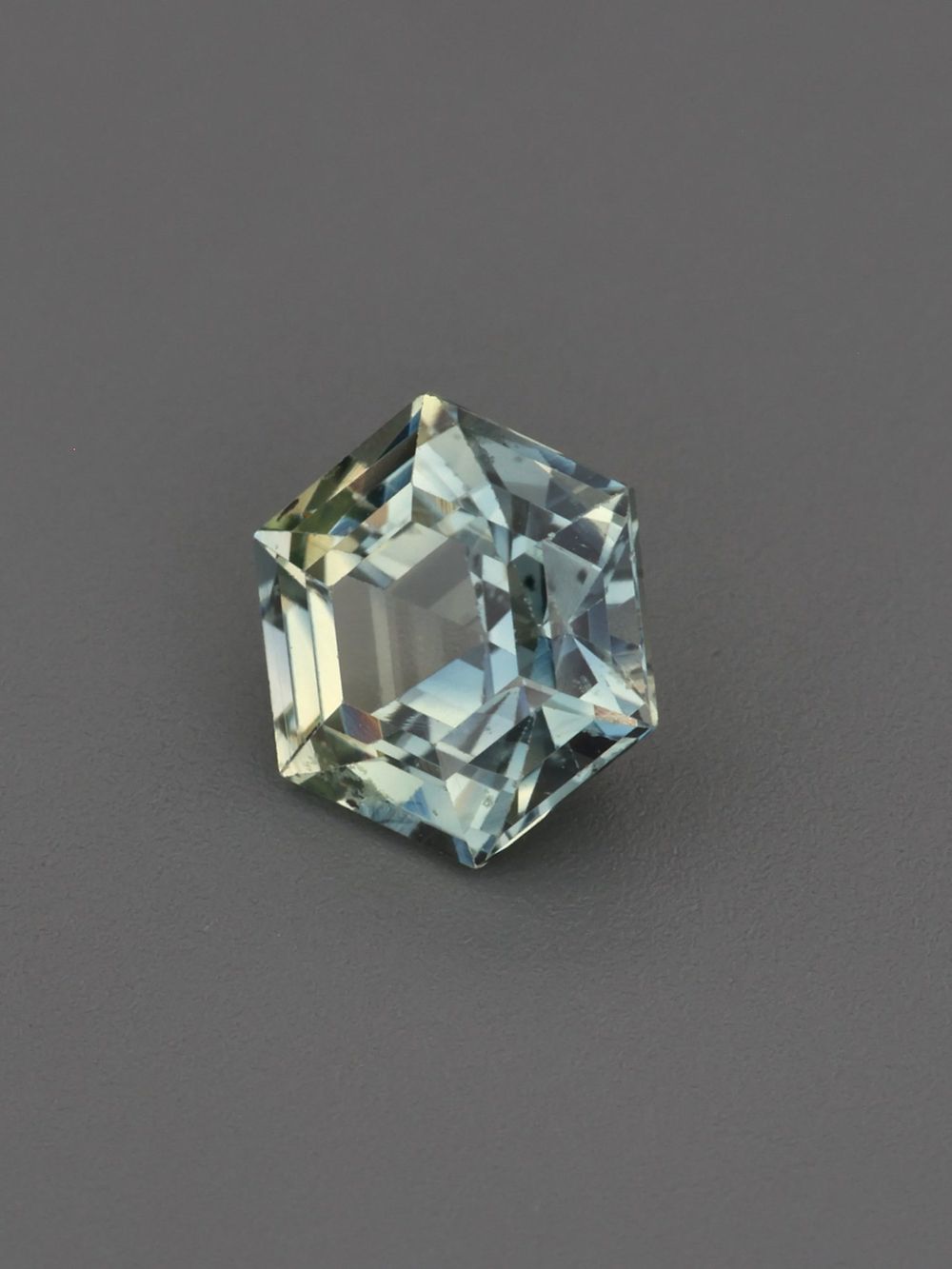 Tropical Galaxy Sapphire — 0.60 ct Hexagon Cut