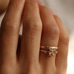 Nangi fine jewelry - lab-grown diamond ring in gold